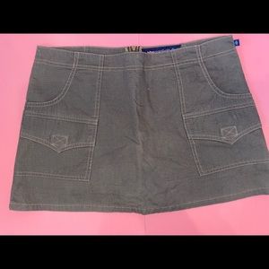 Blue asphalt mini with shorts